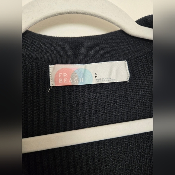 FP Beach Black Knit long sleeve jumsuit | size small - Picture 5 of 7